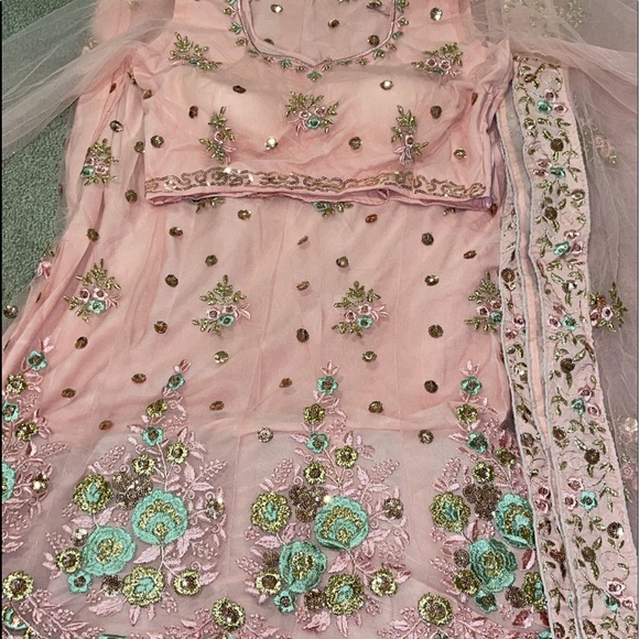Pink Indian Lehenga - Picture 1 of 7